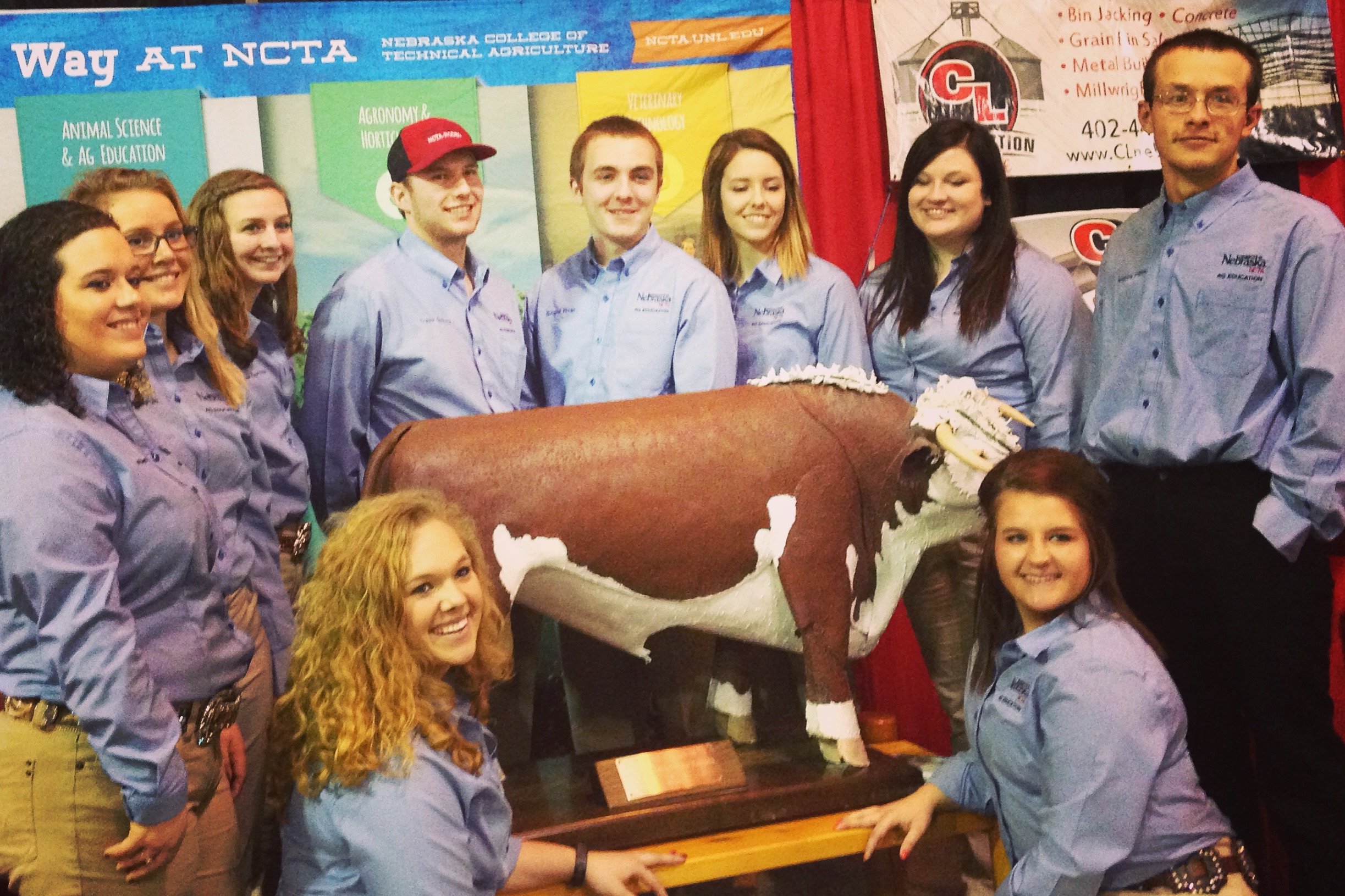 Students from our Agricultural Education program at the Nebraska Cattlemen's Classic.