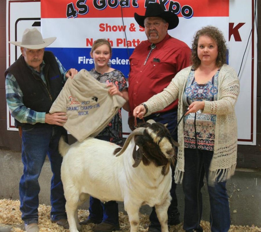 Champion Buck from the 2017 4S Goat Expo. Doug Smith, NCTA animal science professor, will judge the 2018 show on Sunday in North Platte. (Courtesy photo)
