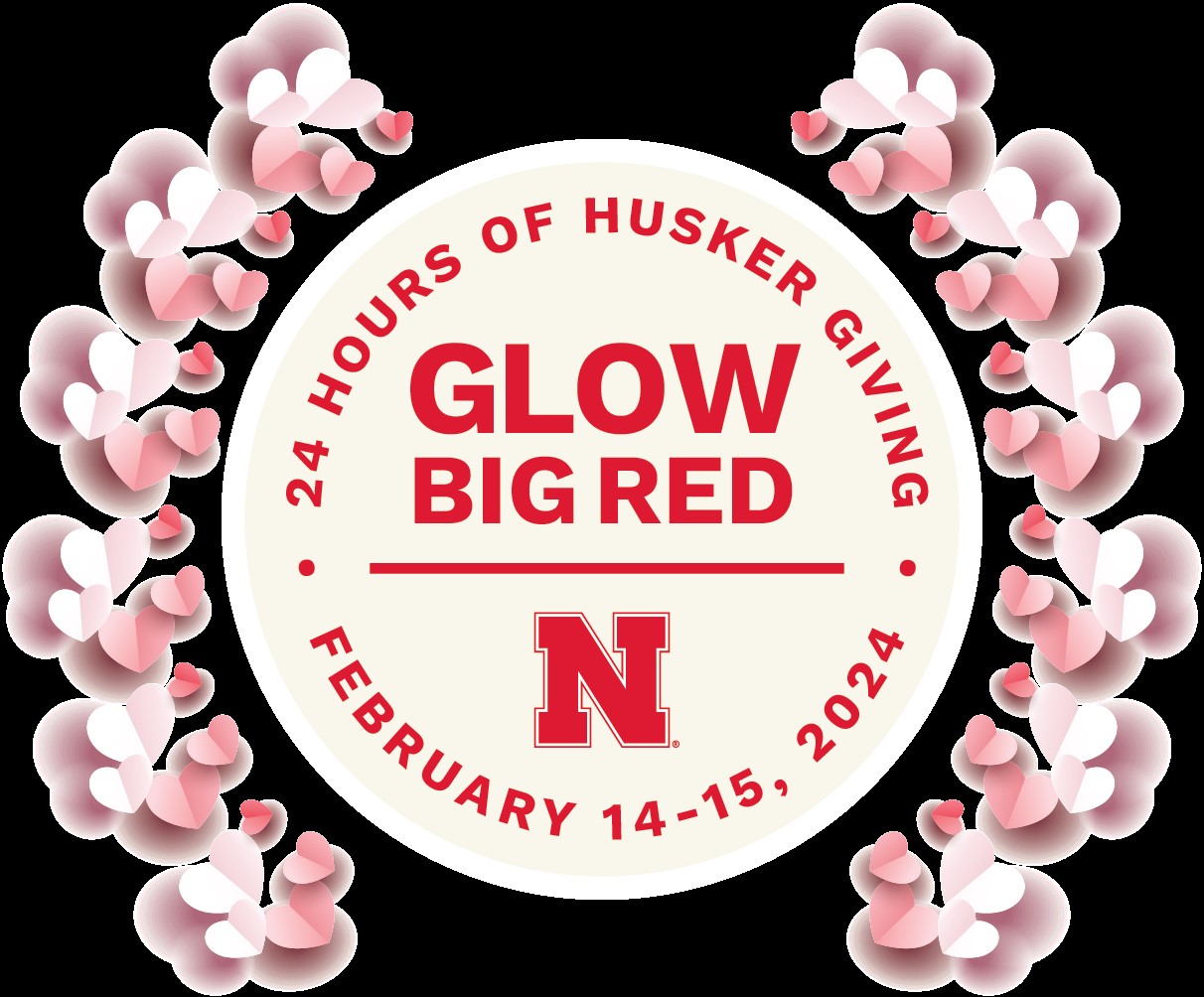 Show your Aggie love and support students during Glow Big Red February 14 - 15.