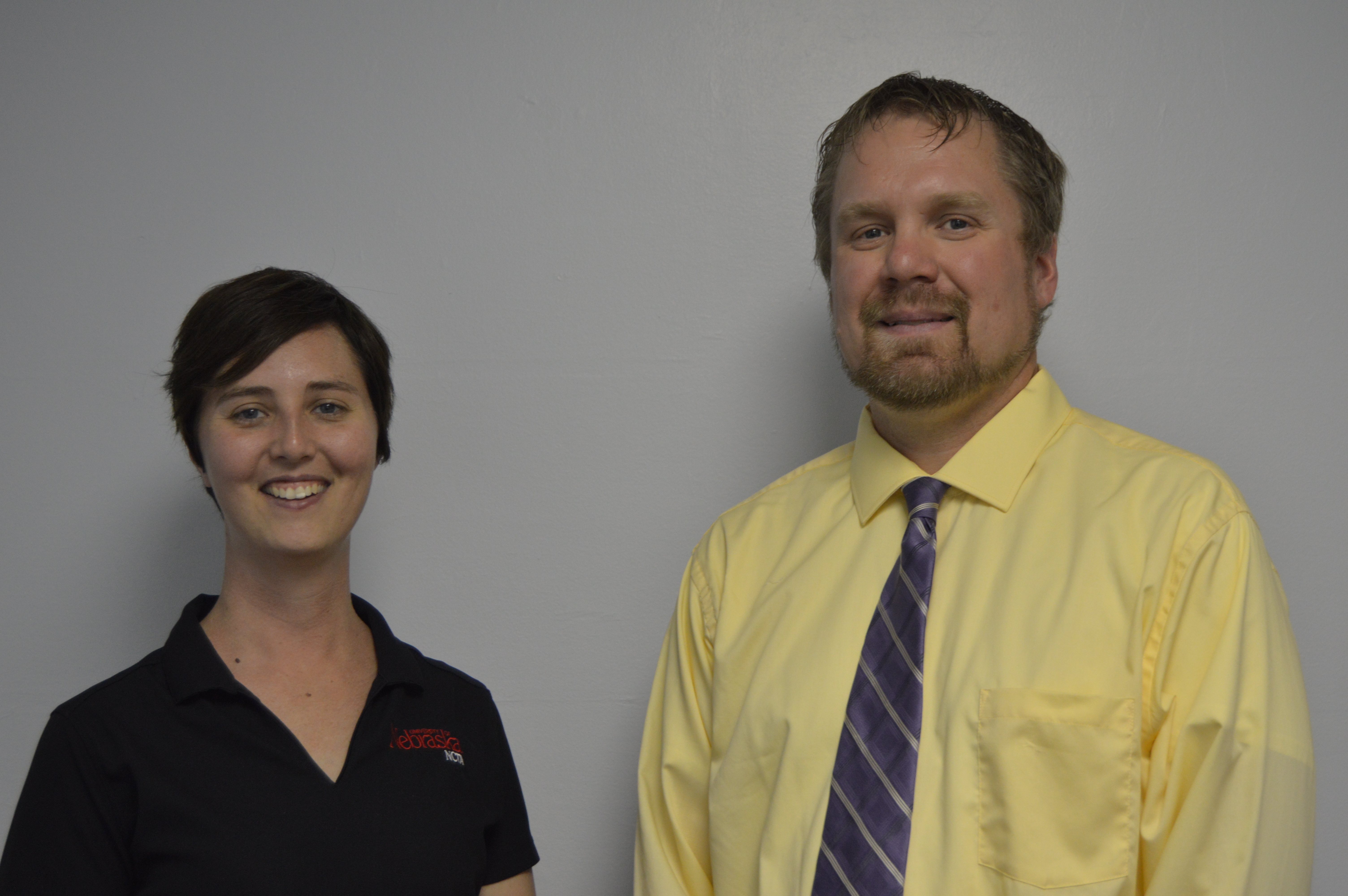 Tee Bush and Jeremy Sievers have each received promotions to associate professor at the Nebraska College of Technical Agriculture. (NCTA Photo)