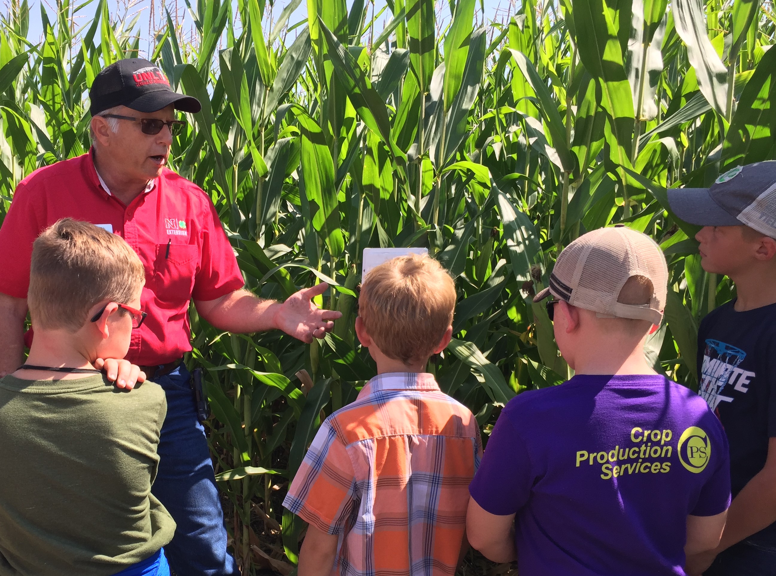 Crop development and water use are among topics for the 2019 Agronomy Youth Field Day to be August 7 at NCTA in Curtis.  (Nebraska Extension photo)