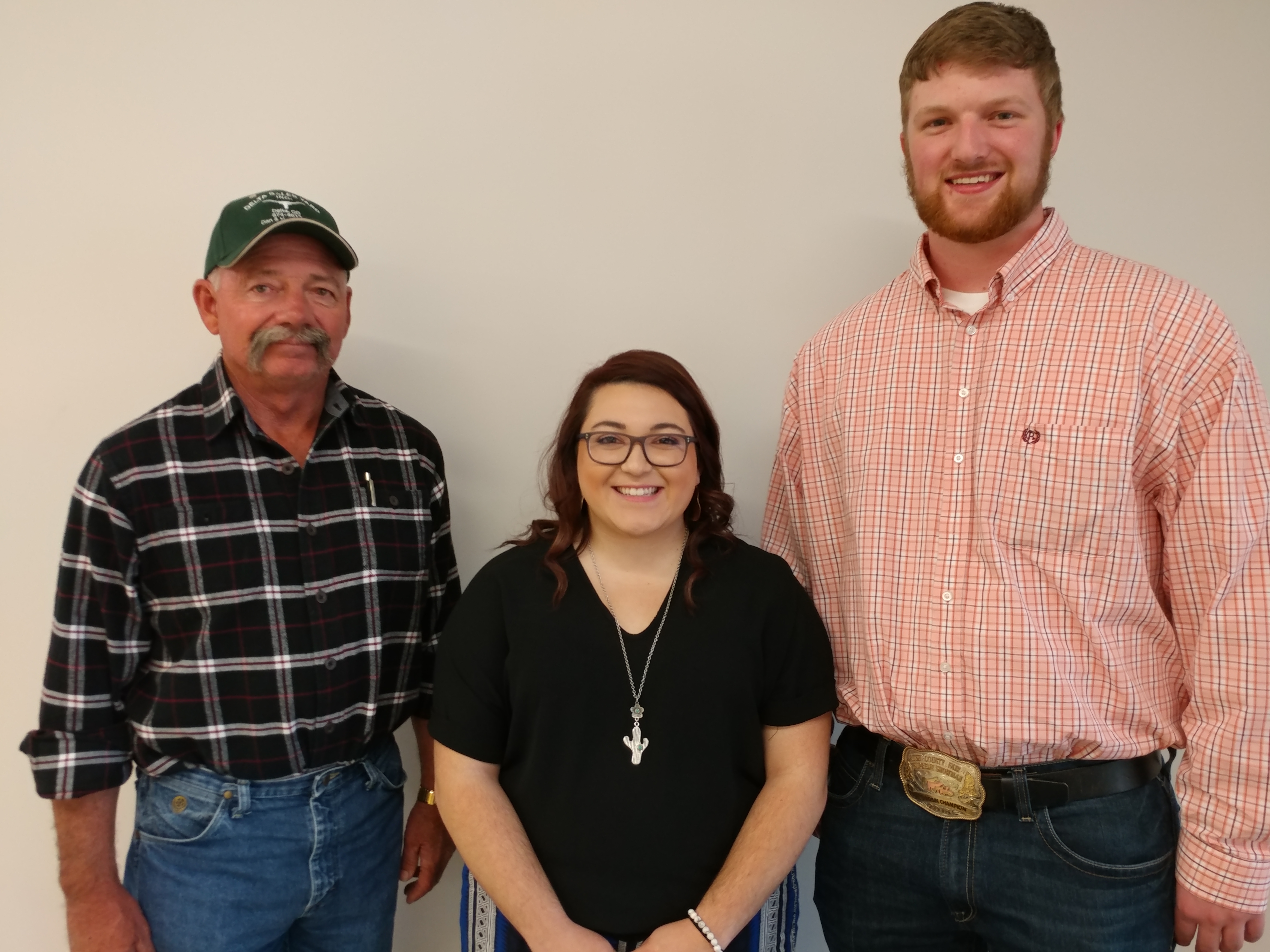 Randy Castle of Olathe, Colorado, presented the Chandie Castle Memorial Scholarships on May 1 to Darcy Stewart and Clade Anderson. (NCTA News Photo)