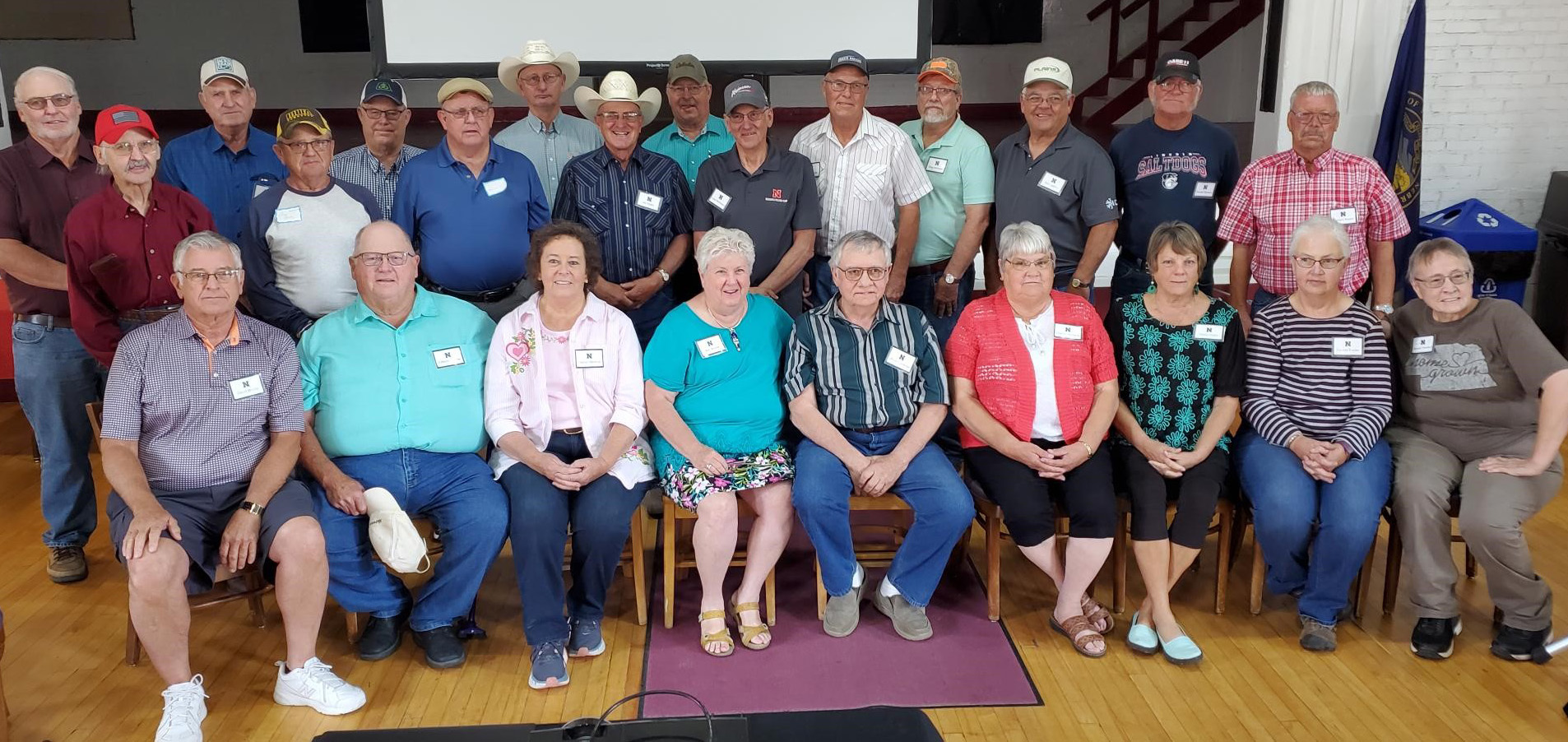 The Class of 1971 from the University of Nebraska School of Technical Agriculture gathered for an all-school reunion at Aggie Alumni Day on June 26. (NCTA Photo)