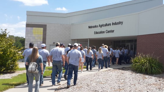 Aggie students gathered Sunday afternoon for their New Student Orientation at the Nebraska College of Technical Agriculture. Classes started August 23. (A. Taylor photo / NCTA)