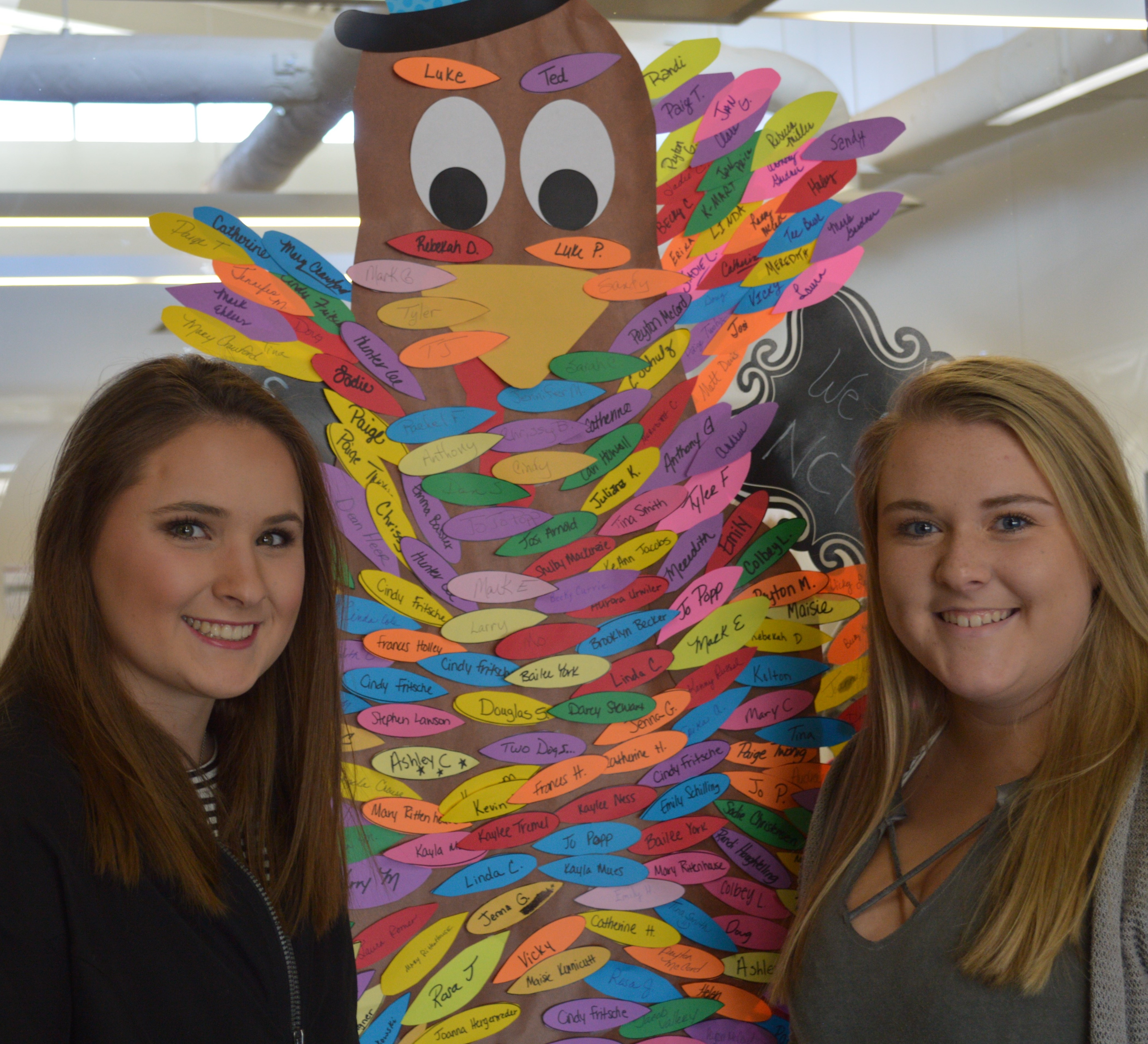Students at the NCTA campus "Countdown to Kindness" project. (Griffiths/NCTA photo) 