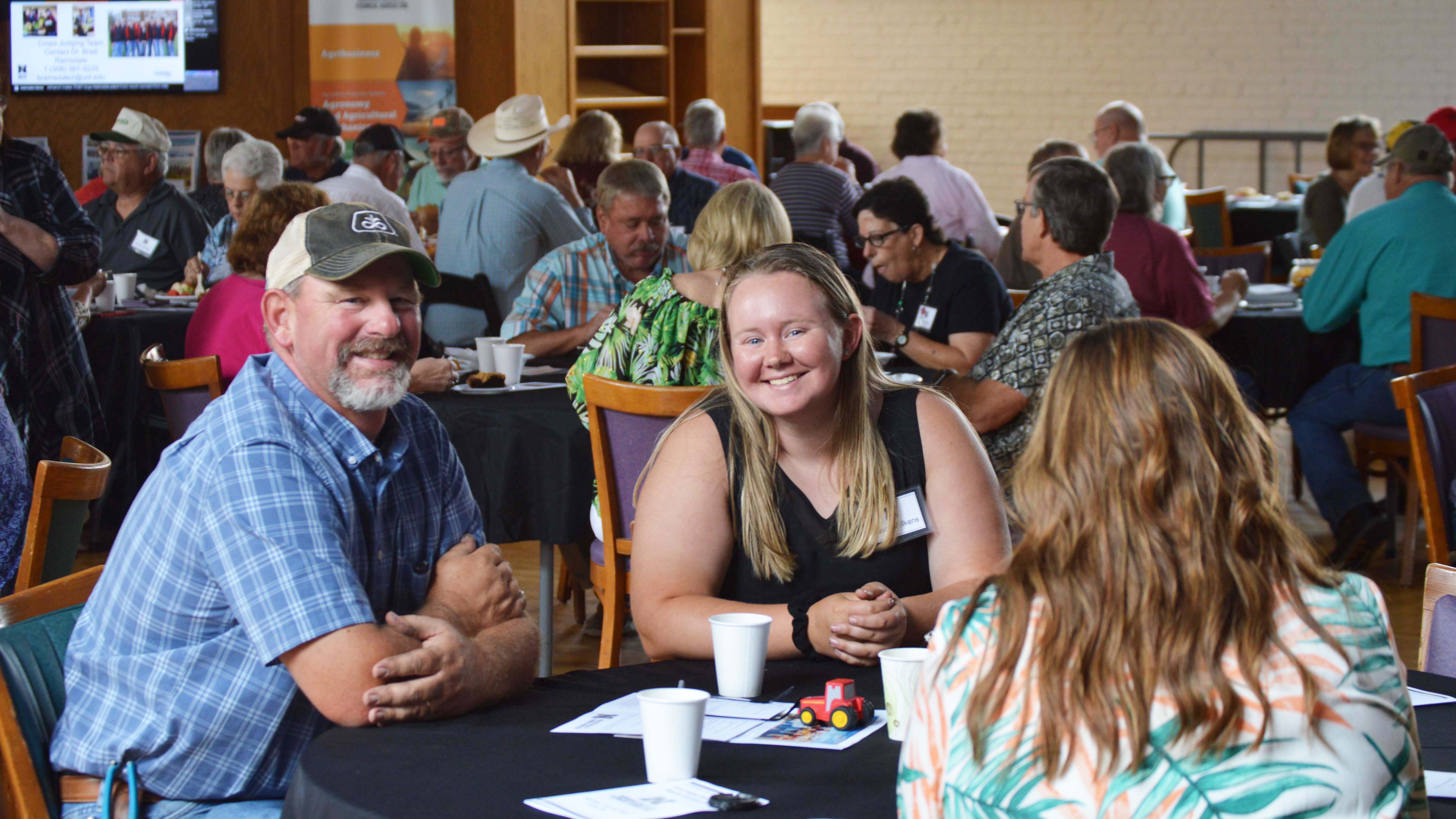 Mike and Allison Wilkens of Gibbon were among 102 attendees at the 2021 Aggie Alumni Day. Mike is an agribusiness grad from 1995, and Allison will graduate in 2022. (M. Crawford / NCTA News photo)
