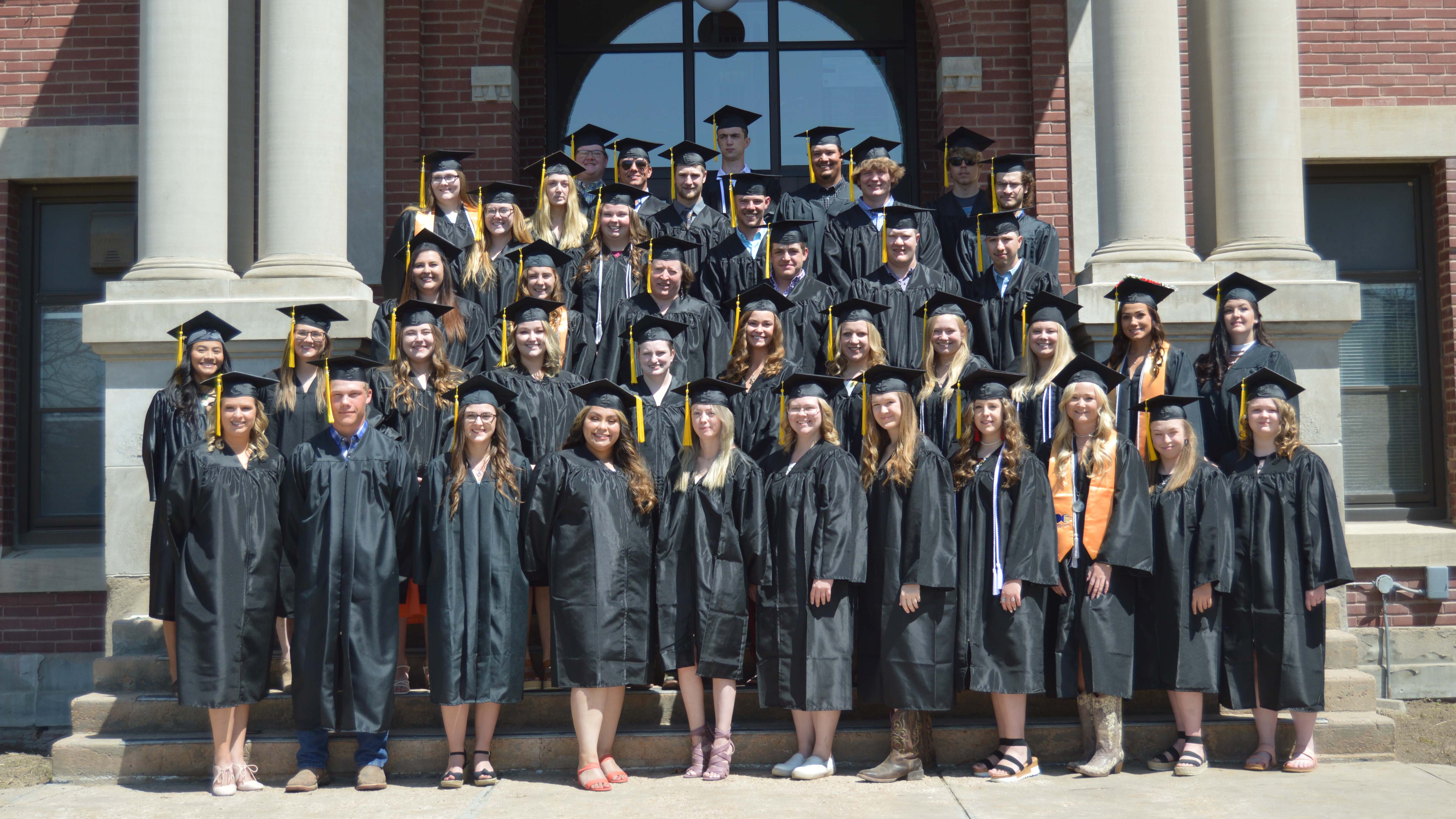 The Nebraska College of Technical Agriculture had graduation outdoors for the Class of 2021. The 2022 ceremony on Thursday will be at the Curtis Memorial Community Center. (NCTA Photo)