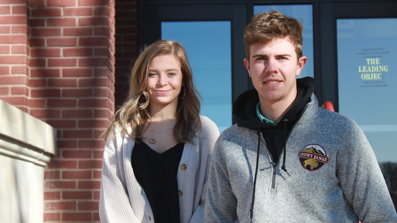 Ellie Jarecke and William Huebner each received a Sylvia Clawson/Hecht Scholarship while attending the Nebraska College of Technical Agriculture. Jarecke is studying Agricultural Education in Lincoln and Huebner is farming in a family operation near Hershey.  (NCTA photo)