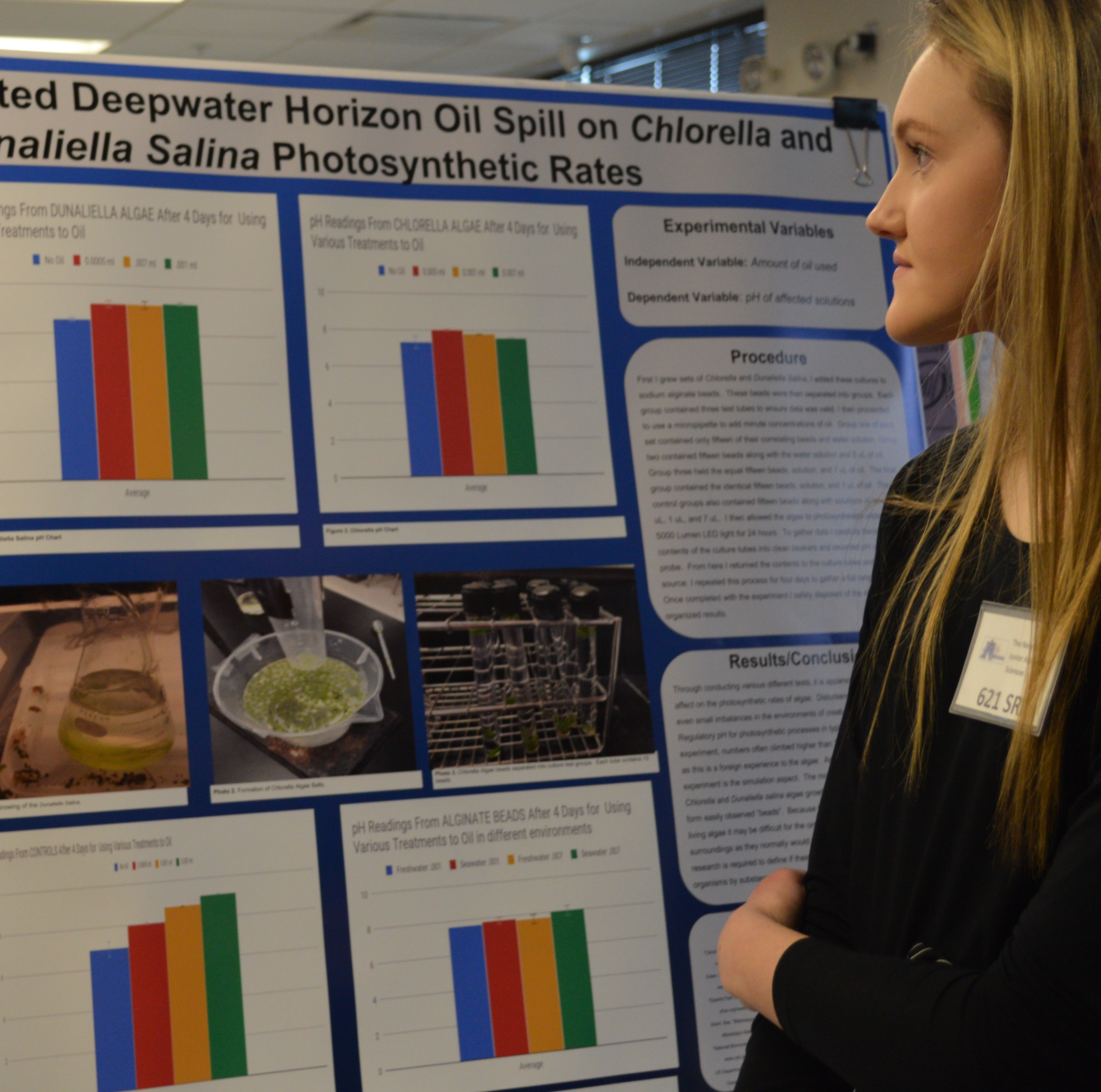 A senior division entry at the science and engineering fair. (Kennicutt/NCTA News)