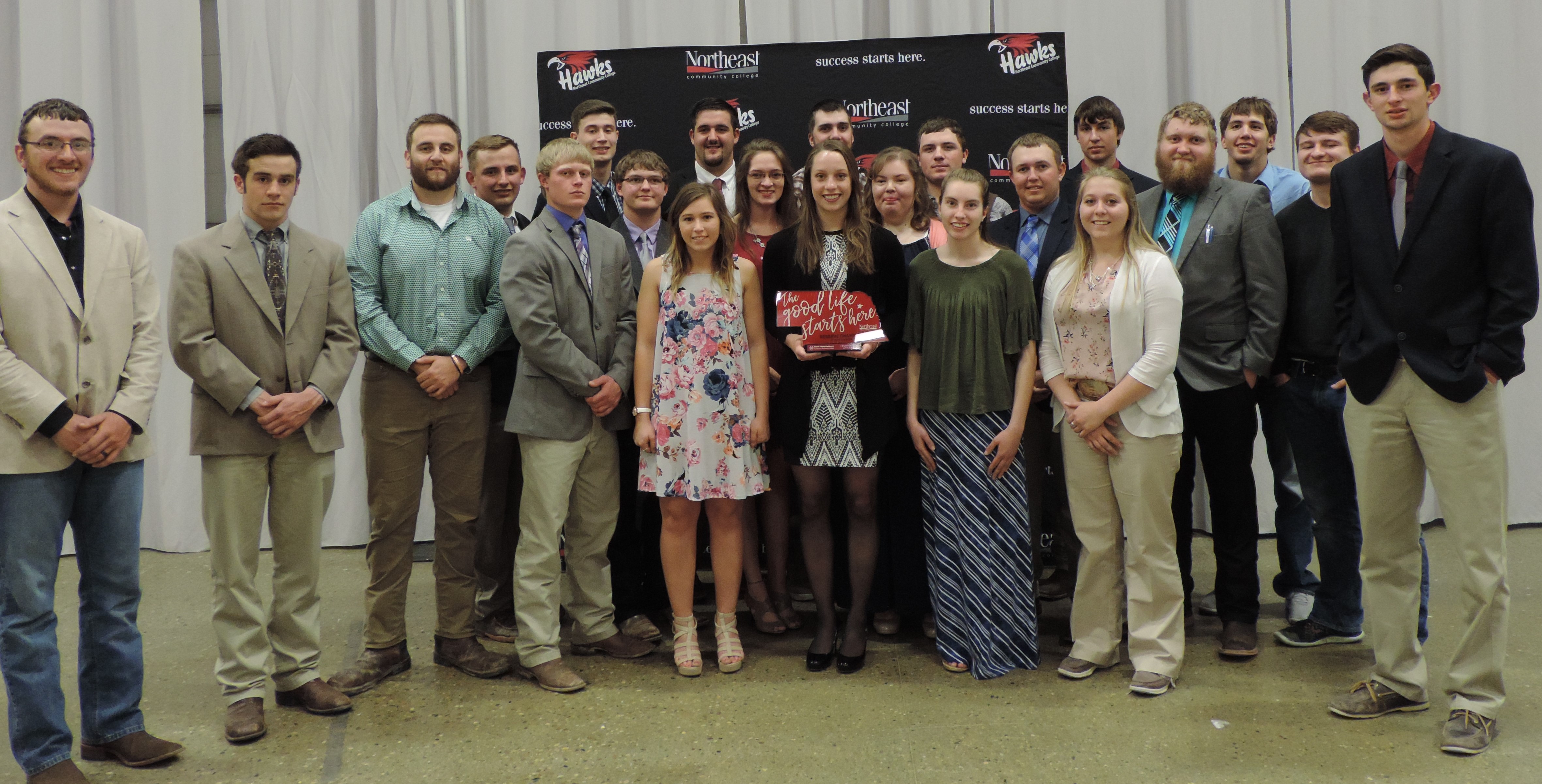 The Nebraska College of Technical Agriculture at Curtis is 2018 Reserve Champion Two-year College in the sweepstakes of 13 contests at the North American Colleges and Teachers of Agriculture conference in Norfolk, Nebraska April 19-21. (Photo by Mary Pat Hoag)