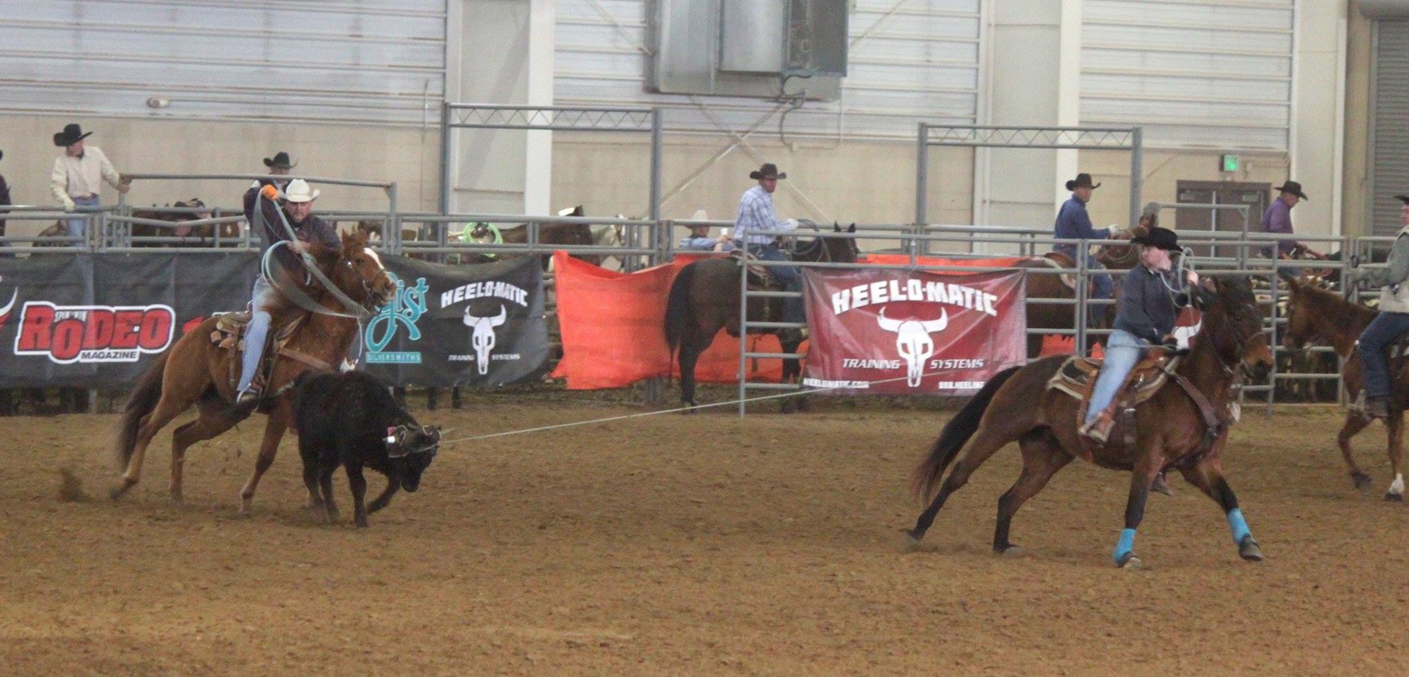 Taylor Rossenbach, header in this team roping photo, is the new coach of NCTA Aggie Rodeo. (Courtesy Photo)