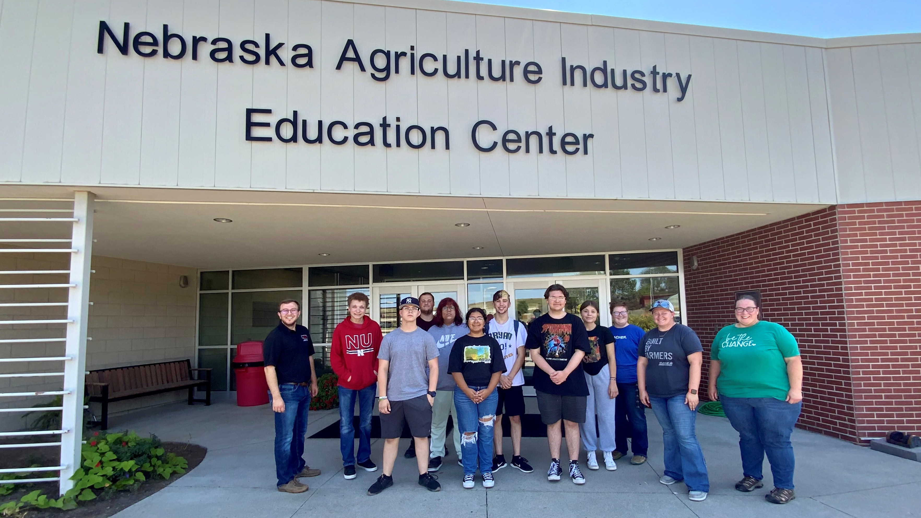 Students from Omaha Bryan High School visited NCTA on Sept. 2 in conjunction with their visit to the Nebraska State Fair. Omaha Bryan has an agriculture program and FFA chapter. (Andela Taylor / NCTA)