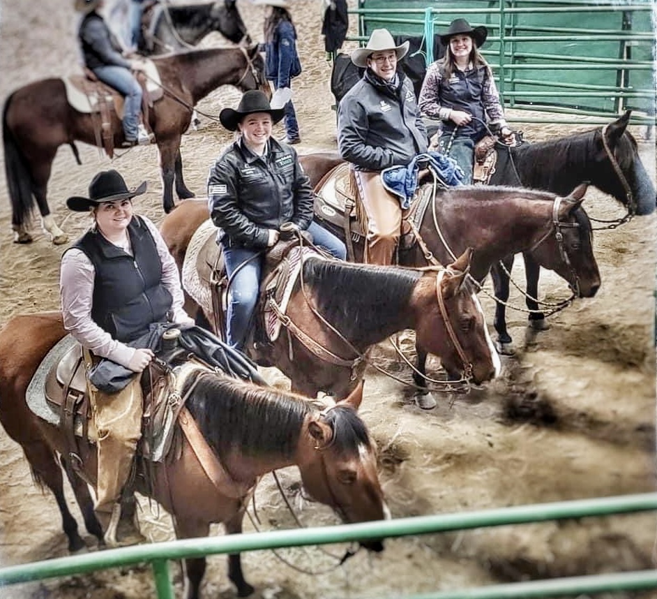 students on horses