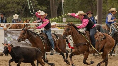 NCTA Rodeo Team at roping event