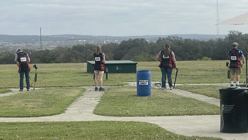 Shotgun team competition with NCTA student. 