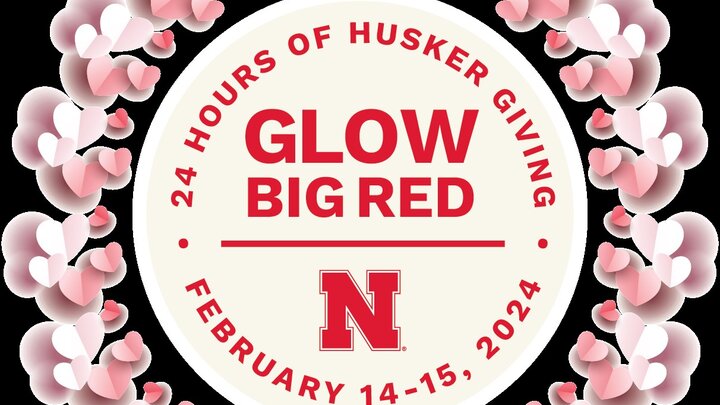 Show your Aggie love and support students during Glow Big Red February 14 - 15.