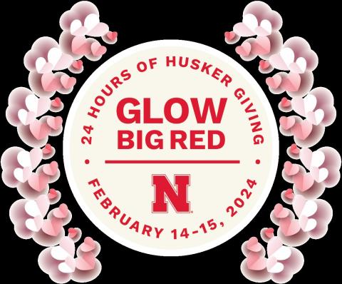 Show your Aggie love and support students during Glow Big Red February 14 - 15.