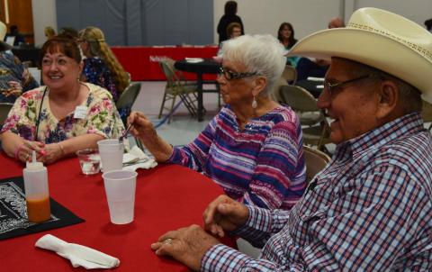 Aggie alumni and former staff reminisced Saturday at the 2018 banquet in Curtis. (NCTA News photo)