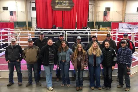 Field trips are valuable for learning about new technology in the cattle industry. A Beef Cattle Production class from the Nebraska College of Technical Agriculture in Curtis gained management tips from the Nebraska Cattlemen’s Classic.  (D. Smith / NCTA Photo)