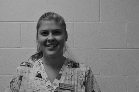 Hanna Christner, a veterinary technician student from Cheyenne, Wyoming, is the NCTA Aggie of the Month for September. (Photo by Dottie Fulton, NCTA)
