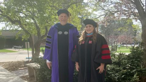 Dean Larry Gossen, Ph.D. and Associate Dean Jennifer McConville, Ed.D. wish the graduates of 2024 their very best!