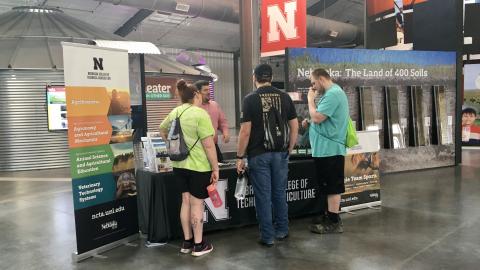 The NCTA exhibit at the Nebraska State Fair in the University of Nebraska’s Raising Nebraska building. (Andela Taylor photo / NCTA) 