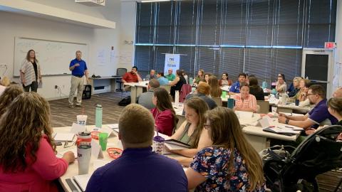 Nebraska, Kansas, and Colorado ag teachers gathered for the Tri-State Delta educational conference at NCTA in July.
